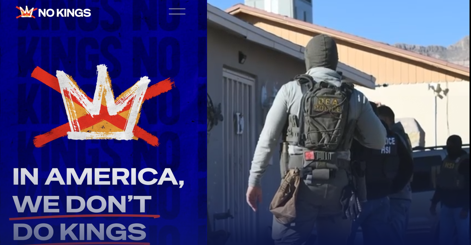 Residentes del Permian Basin se unen a la protesta NO KINGS