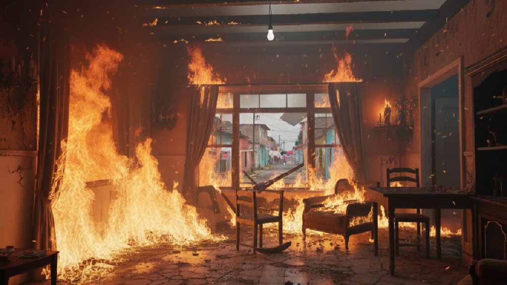 Incendio en Saltillo: Adolescentes Provocan Fuego al Lanzar Cuetes en la Colonia María del Carmen Cavazos