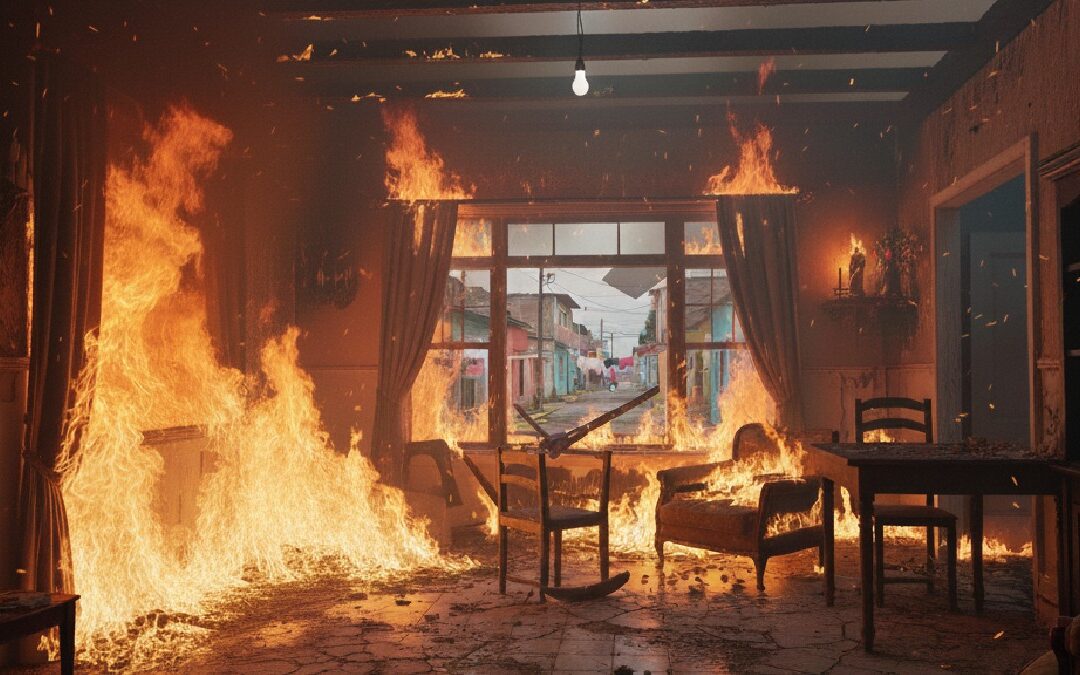 Incendio en Saltillo: Adolescentes Provocan Fuego al Lanzar Cuetes en la Colonia María del Carmen Cavazos