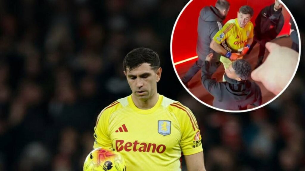 Dibu Martínez protagoniza un altercado con aficionados del Arsenal | VIDEO