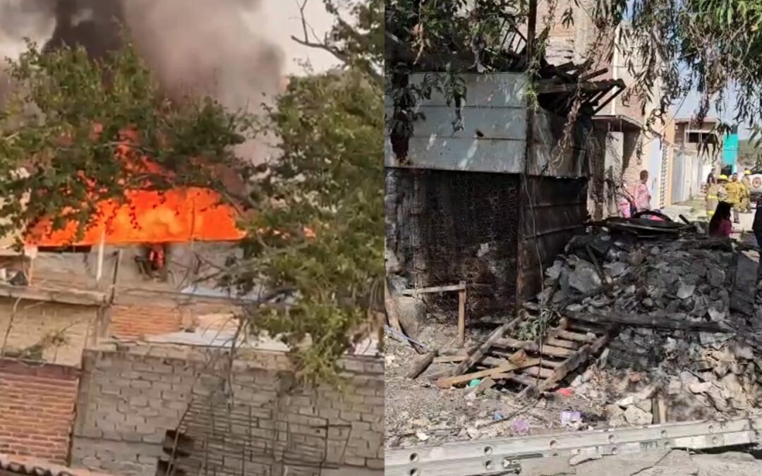 Incendio en El Salto: Familia de 5 Escapa de Casa Consumida por Chatarra