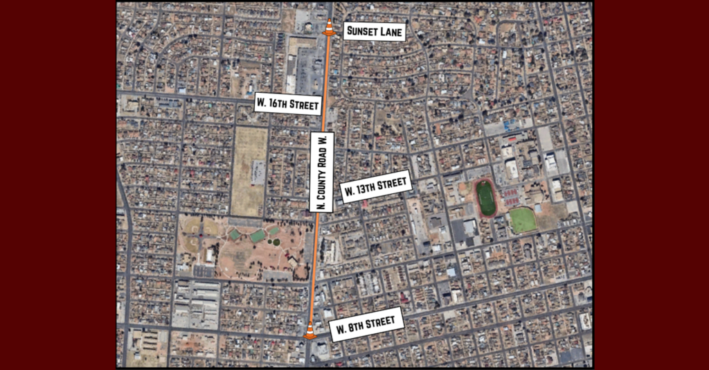 La Ciudad de Odessa comenzará un proyecto de reemplazo de línea de agua en N. County Road W.
