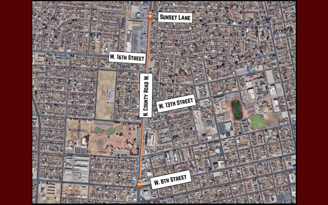 La Ciudad de Odessa comenzará un proyecto de reemplazo de línea de agua en N. County Road W.