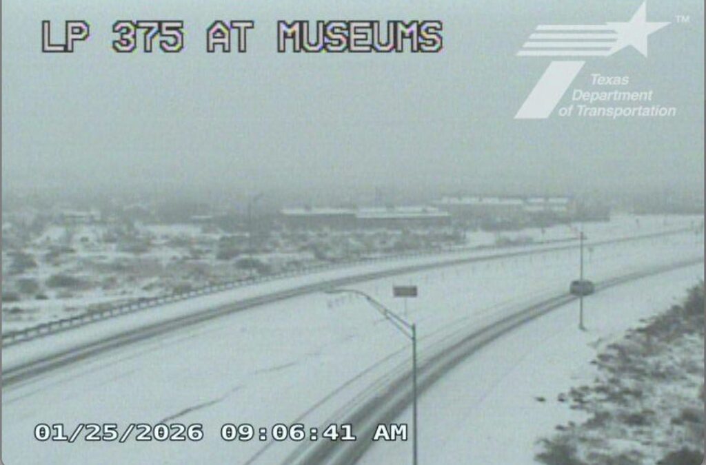 Cierre del Loop 375 en Transmountain por Condiciones Peligrosas