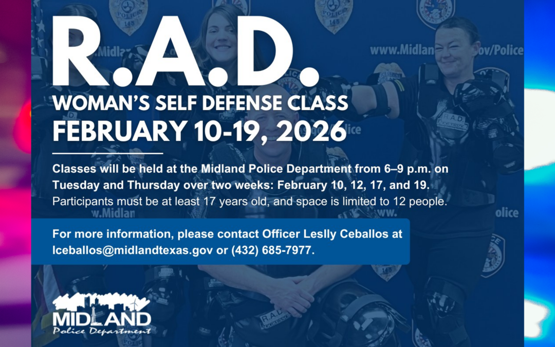 Policía en Midland estará dando clases de defensa personal para mujeres