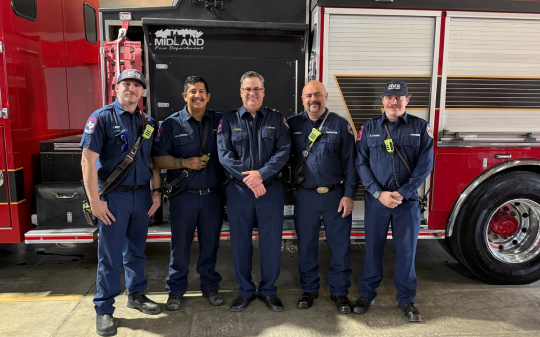 Capitán Raymond Caza se retira tras más de 31 años con el Departamento de Bomberos de Midland