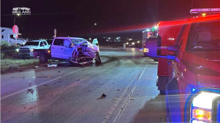 Accidente en Midland involucra camión cisterna con nitrógeno líquido